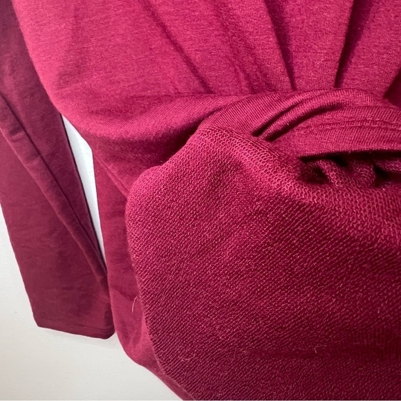 J Jill pure Jill Pullover Tunic Top Size S Asymmetrical Super Soft Wine Tasting - Picture 6 of 6